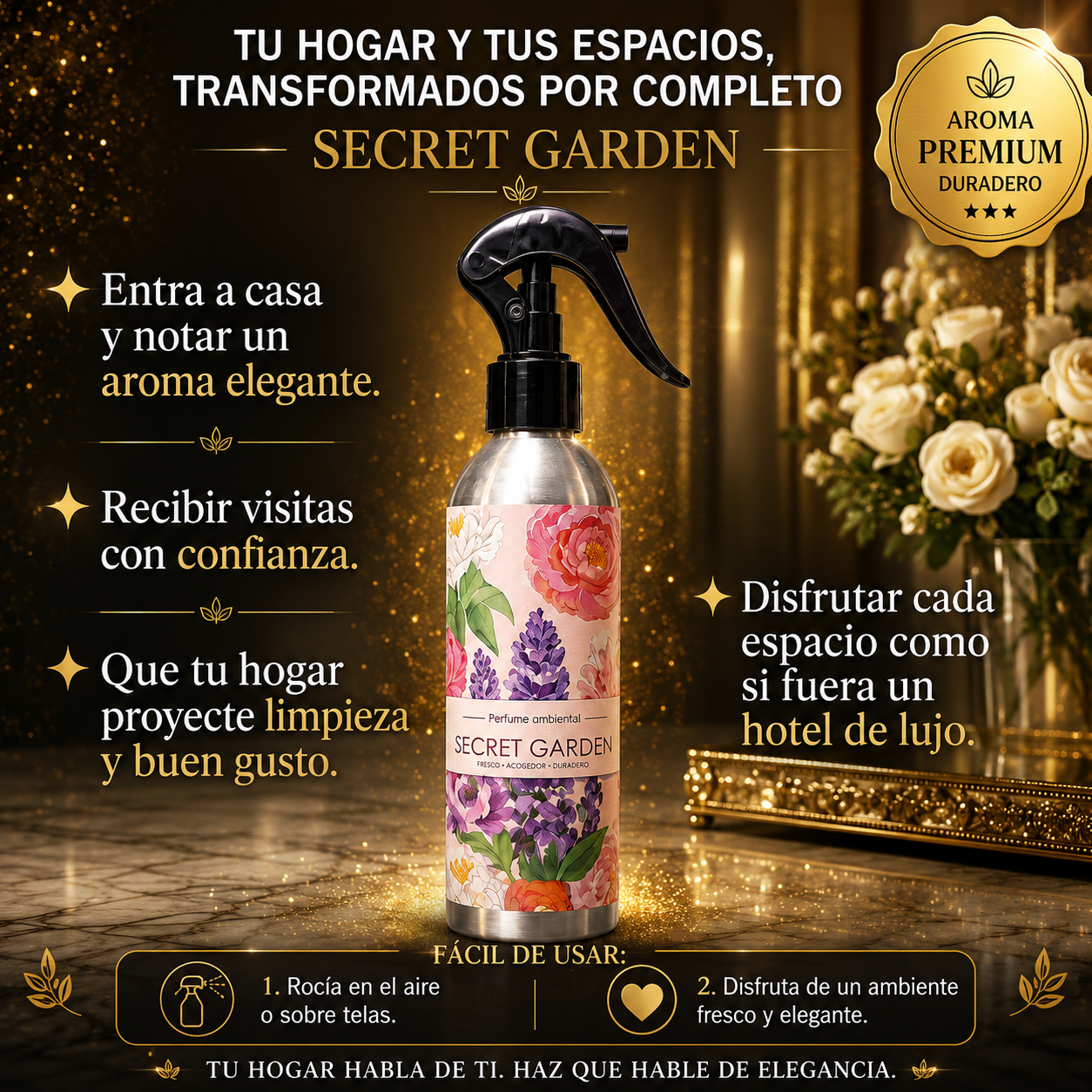 ⭐ FRAGANCIA PREMIUM PARA AMBIENTES Y TEXTILES ,AROMA DE LUJO