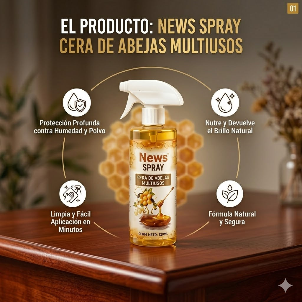 ✨SPRAY ABRILLANTADOR DE CERA DE ABEJA PREMIUM✨