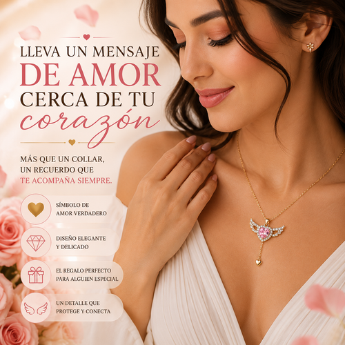 🪽 ❤️COLLAR CORAZÓN ALAS DE ÁNGEL