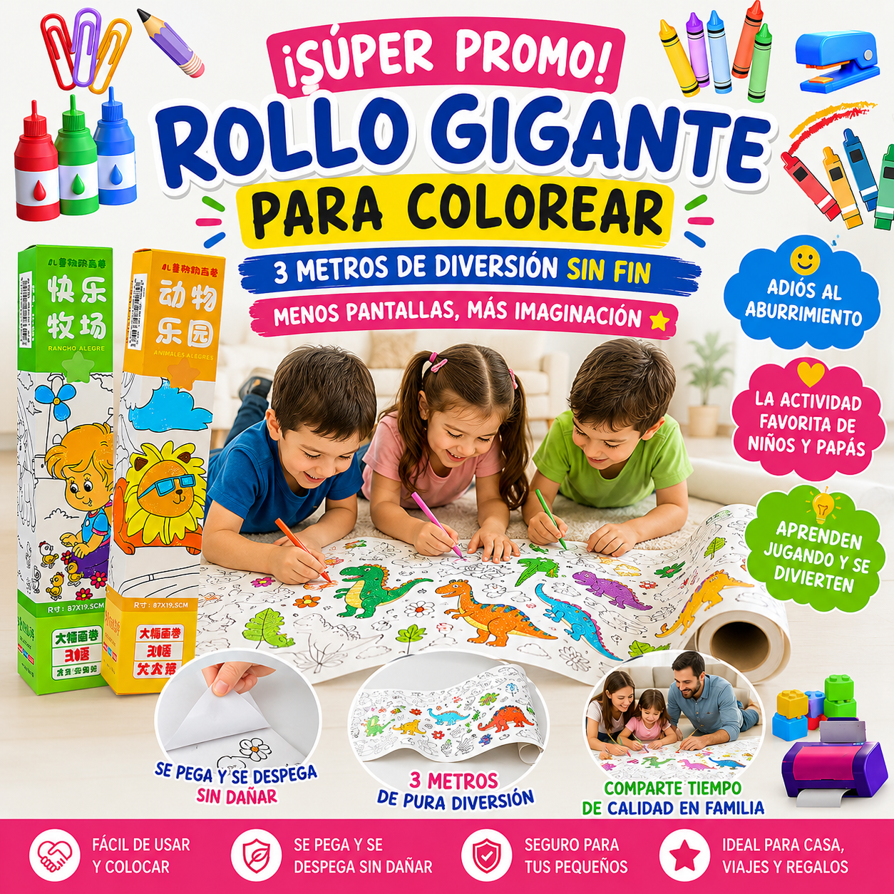 ❤️ APAGA EL CELULAR POR UN MOMENTO Y ENCIENDE LA IMAGINACIÓN DE TUS HIJOS.