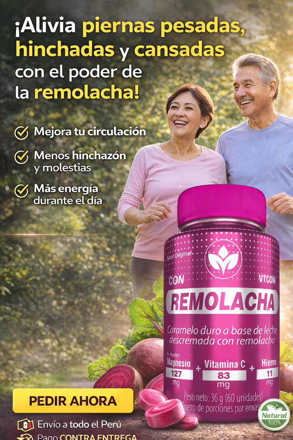 REMOLACHA MAX - RECUPERA TU VITALIDAD Y REDUCE LA HINCHAZÓN