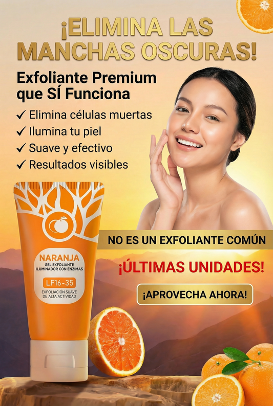 👉 EXFOLIACIÓN ENZIMÁTICA SUAVE DE CALIDAD PREMIUM 🍊