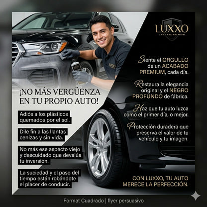 ACABADO DE LUJO- ABRILLANTADOR DE PLÁSTICOS Y GOMAS PREMIUM