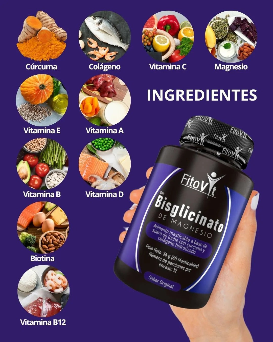 SÚPER COMBO X3 MÁS 🎁OBSEQUIO: BISGLICINATO DE MAGNESIO - MAS PUREZA Y MÁXIMA ABSORCIÓN.