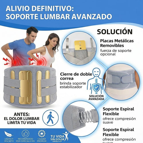 🛡️ LUMBARPRO 360° - FAJA DE SOPORTE LUMBAR AJUSTABLE