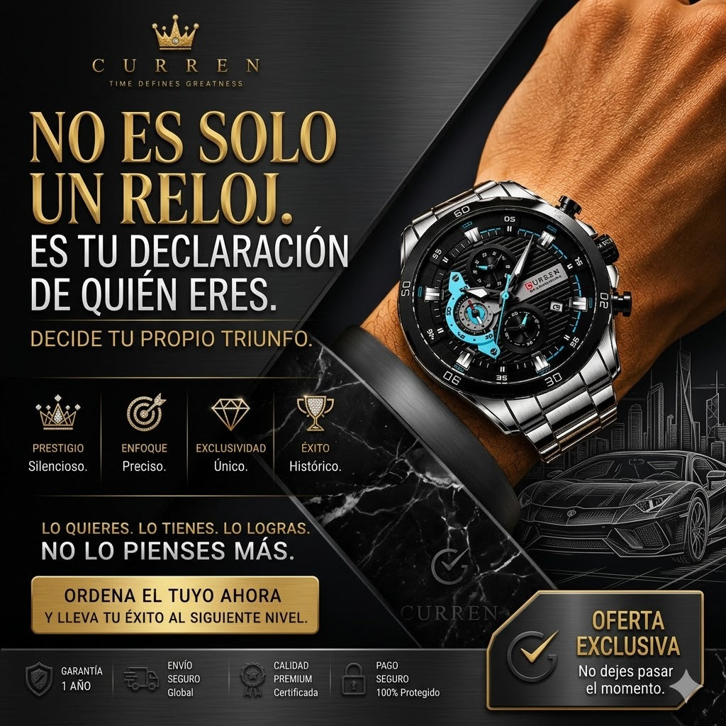 ⌚ RELOJ DE LUJO CURREN ORIGINAL