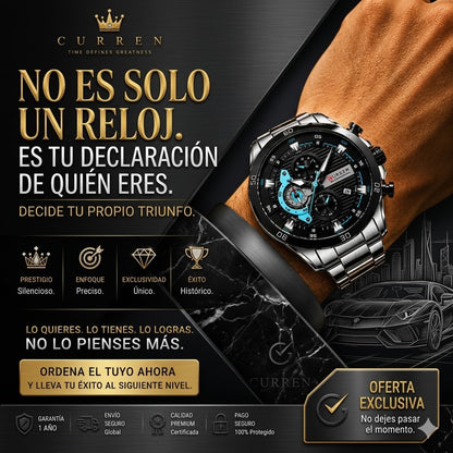 ⌚ RELOJ DE LUJO CURREN ORIGINAL