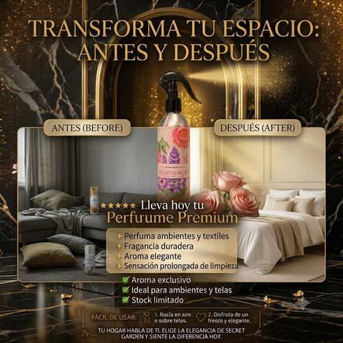 ⭐ FRAGANCIA PREMIUM PARA AMBIENTES Y TEXTILES ,AROMA DE LUJO