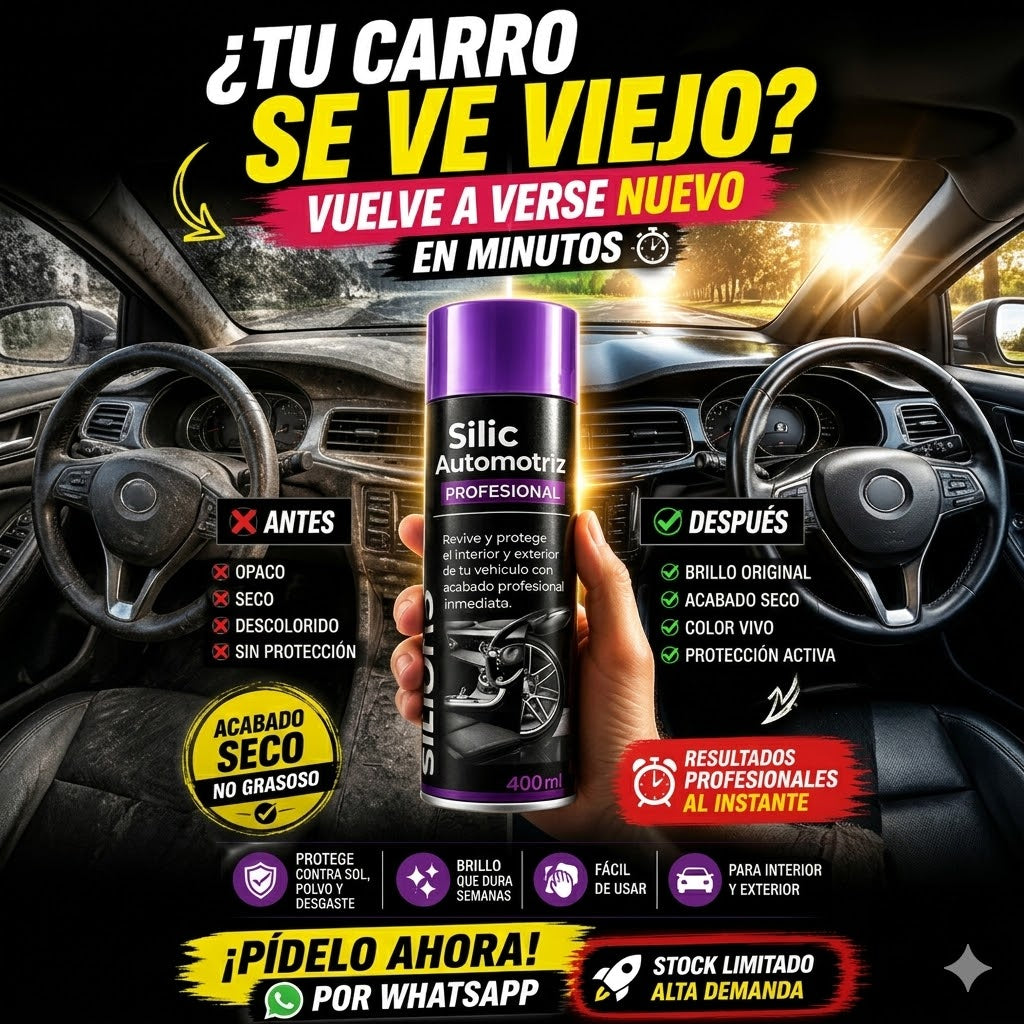 SILIC AUTOMOTRIZ PRO – ACABADO DE LUJO PARA TU VEHÍCULO ✨