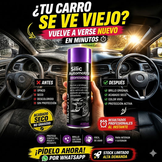 SILIC AUTOMOTRIZ PRO – ACABADO DE LUJO PARA TU VEHÍCULO ✨