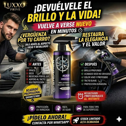 ACABADO DE LUJO- ABRILLANTADOR DE PLÁSTICOS Y GOMAS PREMIUM