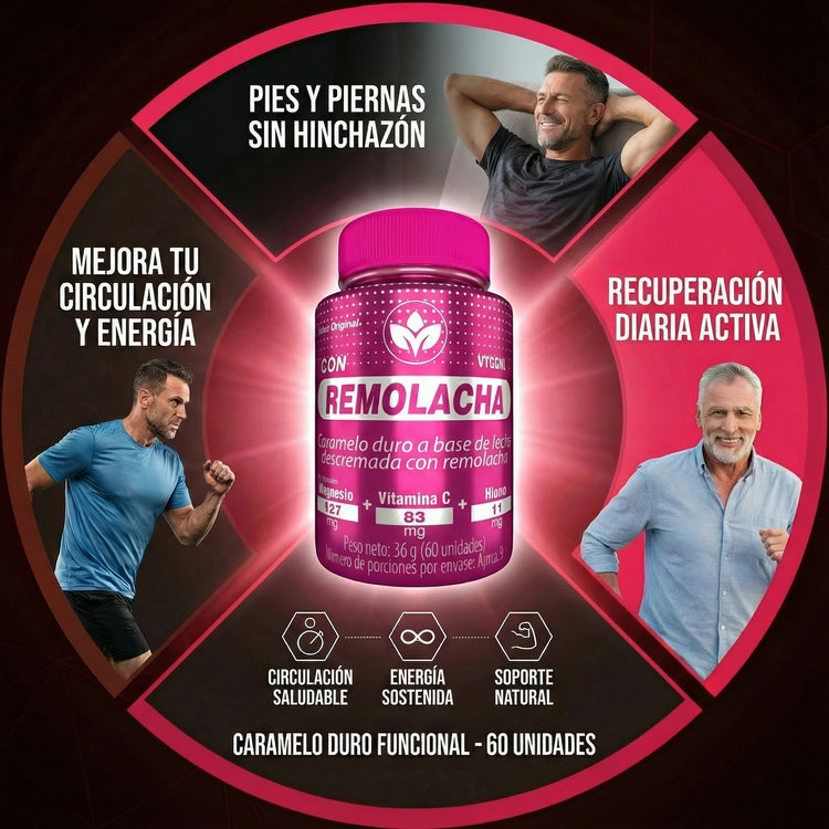 REMOLACHA MAX - RECUPERA TU VITALIDAD Y REDUCE LA HINCHAZÓN